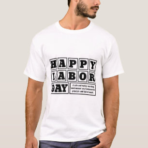 T-shirt Blanc après un joyeux jour férié de la Fête du Tra