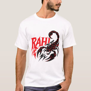 T-shirt blanc avec design audacieux d'un scorpion