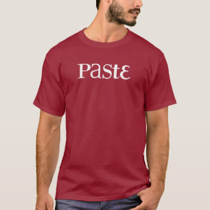 T-shirt blanc classique de logo de pâte