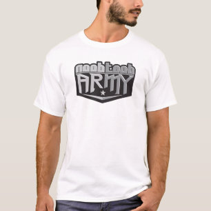 T-shirt Blanc d'armée de NooBTooB