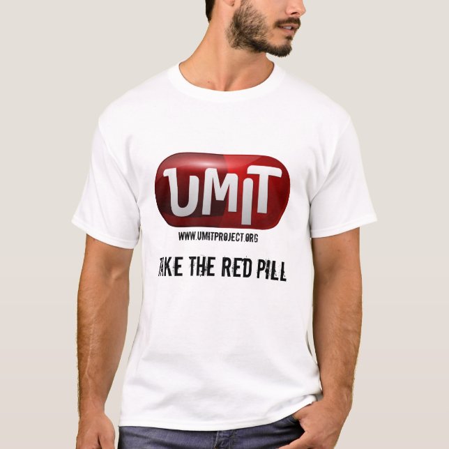 T-shirt blanc de base avec le logo d'Umit (Devant)