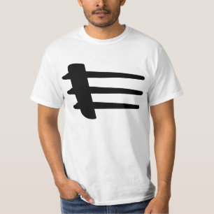 T-shirt blanc de base de liston de côté de coura
