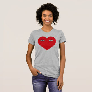 T-shirt blanc de coeur de jeu de DES Garçons de