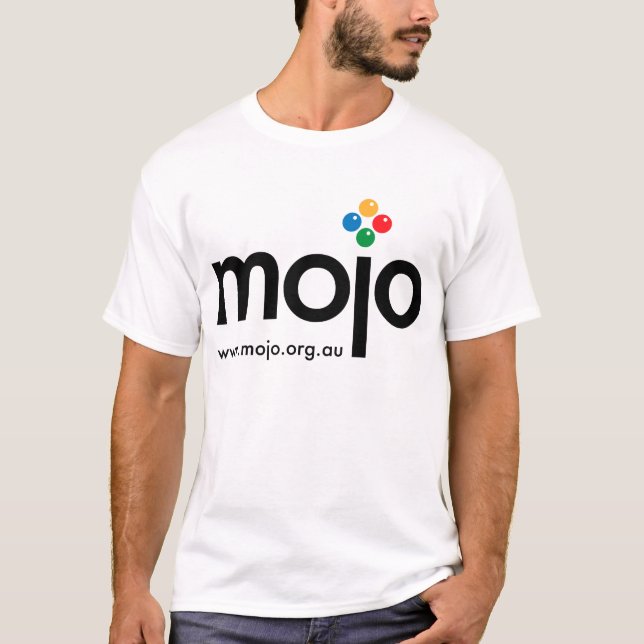T-shirt Blanc de contrôleur de Mojo (Devant)
