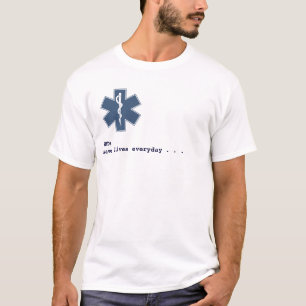 T-shirt Blanc de diaysis d'EMT
