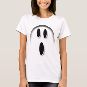 T-shirt blanc de fantôme de Halloween