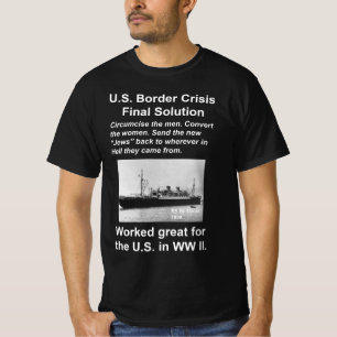 T-shirt blanc de l'immigration américaine
