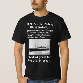 T-shirt blanc de l'immigration américaine