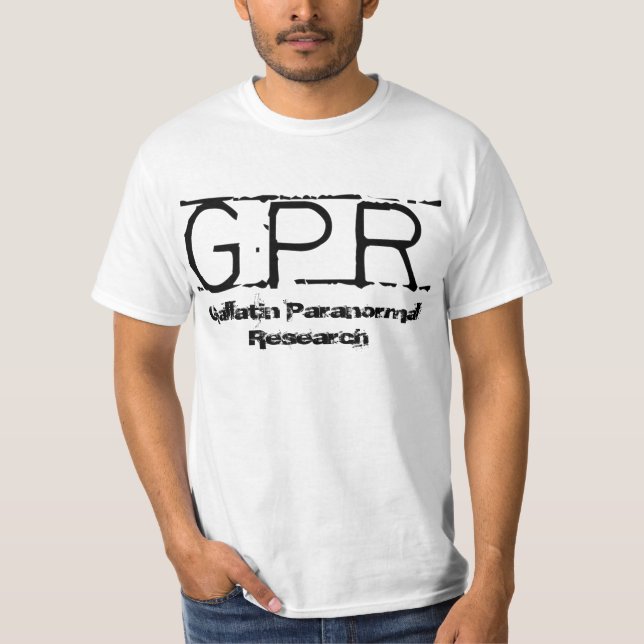 T-shirt Blanc de logo de GPR (Devant)