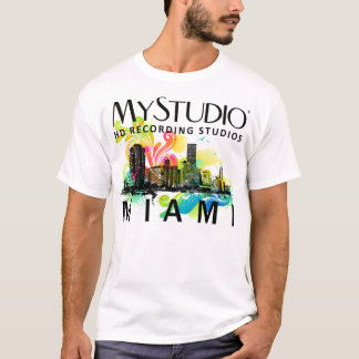 T-shirt blanc de Miami des hommes