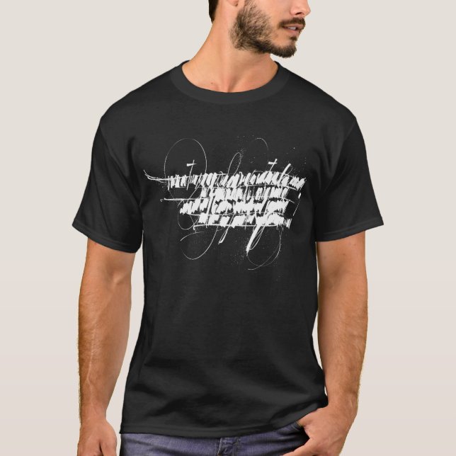 T-shirt Blanc de musique de séparation (Devant)