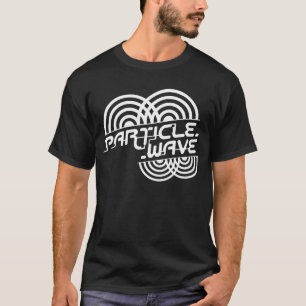 T-shirt Blanc de vague de particules