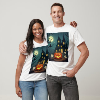 T-shirt blanc d'Halloween