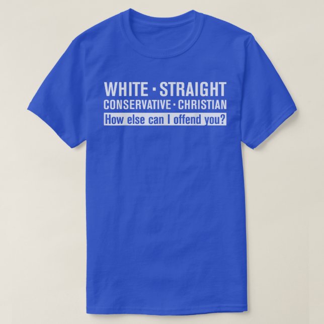 T-SHIRT BLANC DROIT CONSERVATEUR CHRISTIEN  (Design devant)