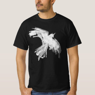 T-shirt blanc du vol Raven