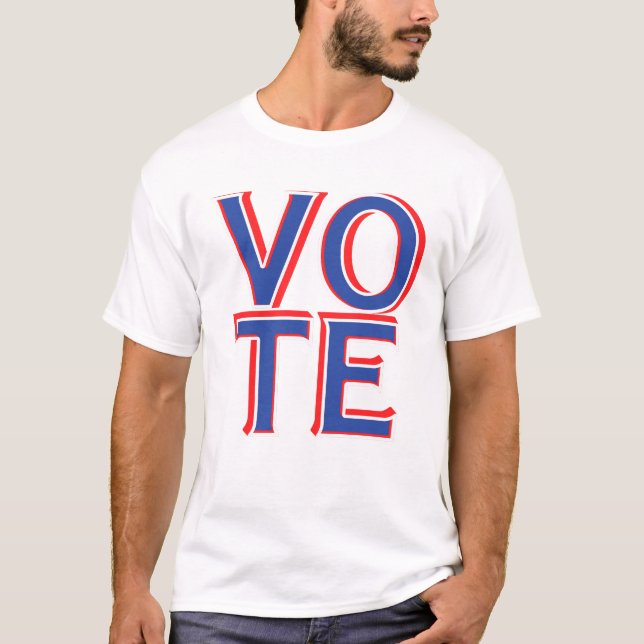 T-shirt blanc Élections américaines Campagne polit (Devant)