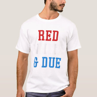 T-shirt Blanc et dû le 4 juillet États-Unis