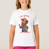 T-Shirt Blanc Été Tropical Capybara Vibes Décontra