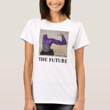 T-shirt blanc féminin de l'AVENIR