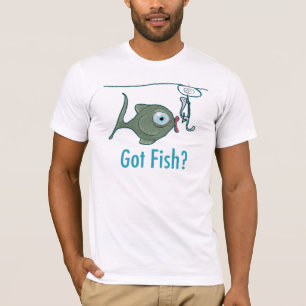 T-shirt blanc homme Funny Fish