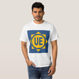 T-shirt blanc hommes  Design UE
