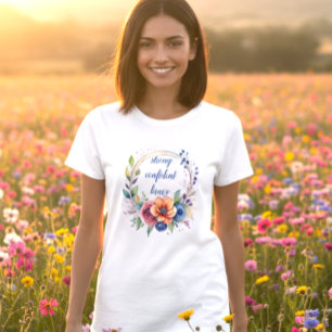 T-Shirt Blanc Inspirant pour Femmes