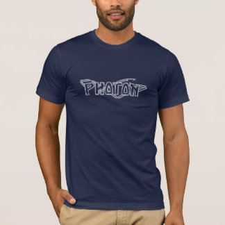T-shirt Blanc/marine de chemise de photon