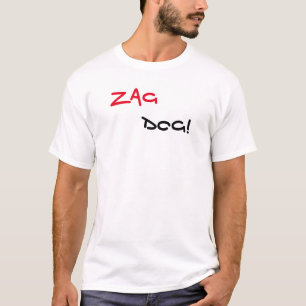 T-Shirt Blanc Marque Zag Dog