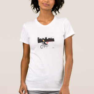 T-shirt blanc mignon pour femme de ménage mariée