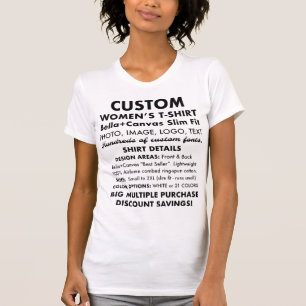 T-shirt blanc mince et classique féminin