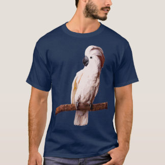T-shirt blanc moluccan cockatoo calme