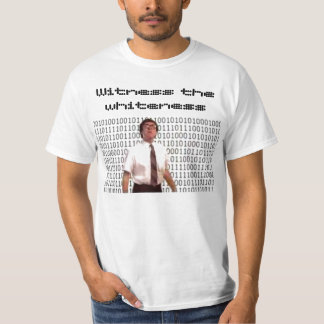 T-shirt blanc-n-ringard, soyez témoin de la blancheur