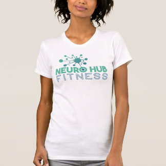T-Shirt blanc Neuro Hub Fitness pour femmes avec l