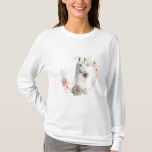 T-shirt blanc Noble Unicorne