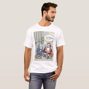 T-shirt blanc père Noël In Jail