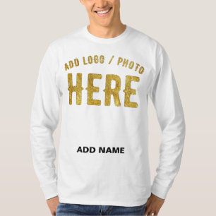 T-SHIRT BLANC PERSONNALISABLE MODERNE ÉLÉGANT DE MARQUE VÉ