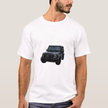 T-shirt blanc pour homme avec imprimé de voiture d
