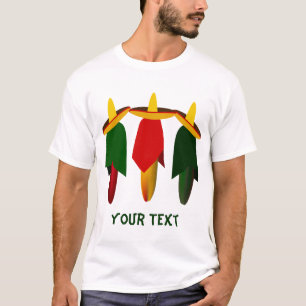 T-shirt blanc pour homme trois poivrons chauds Ami