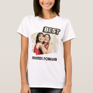 T-shirt blanc pour meilleure amie | Tee-shirt BFF 