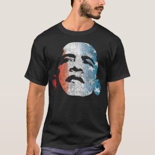 T-shirt Blanc rouge et bleu 12 d'Obama