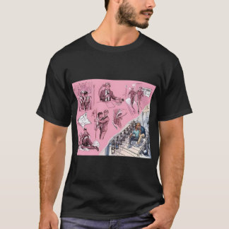 T-shirt blanc rouge et bleu royal(2)