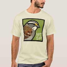 T-shirt Blanc-throated de moineau