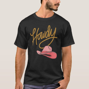 T-shirt Blanc Vintage Howdy Rodeo Western Country Méridion