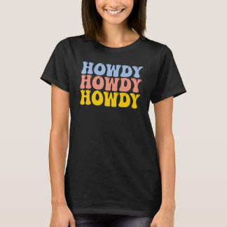 T-shirt Blanc Vintage Howdy Rodeo Western Country Méridion