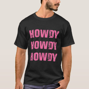 T-shirt Blanc Vintage Howdy Rodeo Western Country Sudiste
