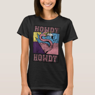 T-shirt Blanc Vintage Howdy Rodeo Western Country Sudiste