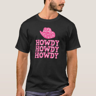 T-shirt Blanc Vintage Howdy Rodeo Western Country Sudiste