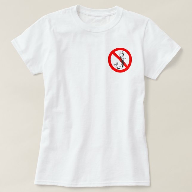 T-shirt #Blance de #NoMermaids d'Iliza Shlesinger (Design devant)