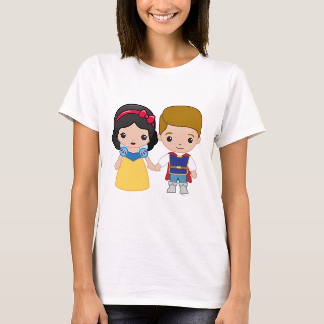 T-shirt Blanche neige et le prince charmant Emoji 2 (Devant)