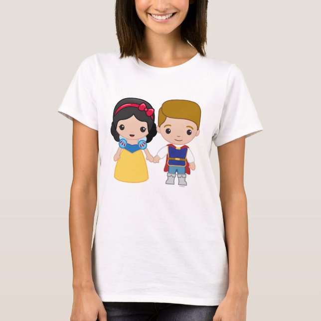 T-shirt Blanche neige et le prince charmant Emoji 2 (Devant)